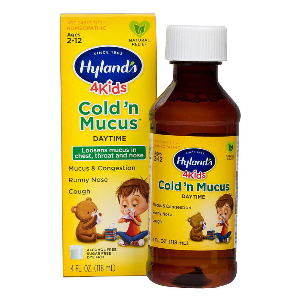 Hyland's Naturals Kids Cold and Mucus - 4 Oz